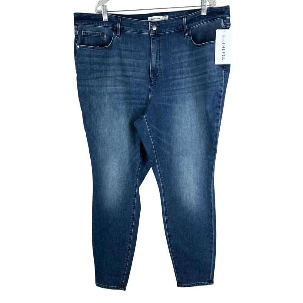 Athleta Sculptek Ultra Skinny Jean Pant True Blue Women's Size 24X New With Tags